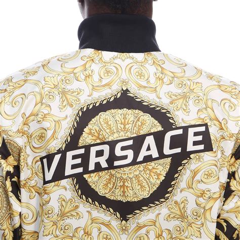 versace mens coat|versace jacket men's.